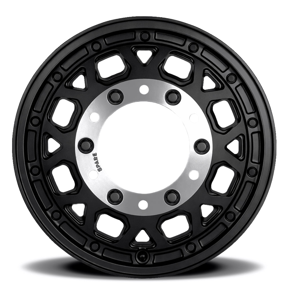 R45V Marauder super single rear wheel in Satin Black for Mercedes-Benz Sprinter 519 / 3500