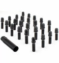 Install Kit M14 x 1.5 Spline Lug Bolt Black 6 Lug