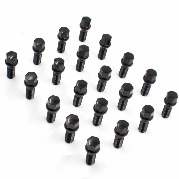 Install Kit M16 x 1.5 (30mm) Lug Bolt Black 5 Lug